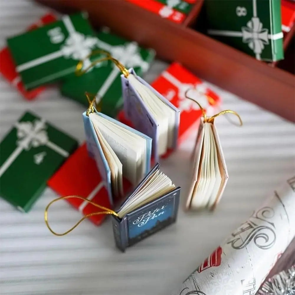 Mini Buch Ornament Adventskalender